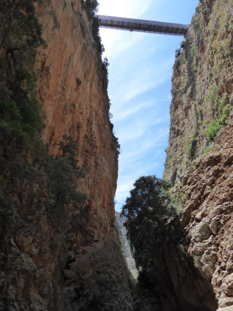 A must in the  ten things to do in Crete is a gorge - here the Aradhena