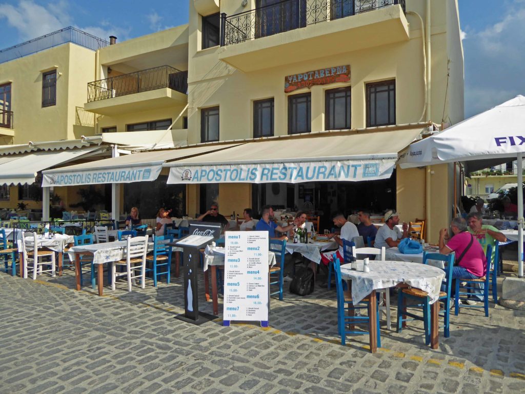 Apostolis, great fish restaurant on the edge of the harbour 