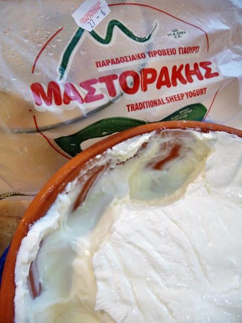 One of Mastorakis contributions to the Cretan diet: sheeps milk yoghurt